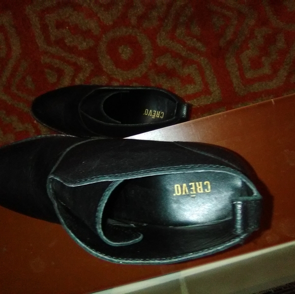 Black leather CREVO ANKLE BOOTIES - Picture 4 of 9